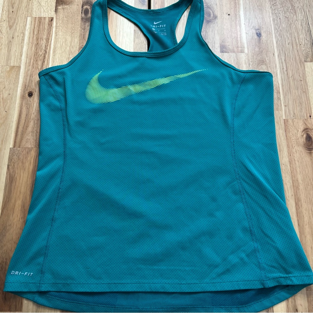 Nike Dri-FIT Teal Racerback Training Tank Top M